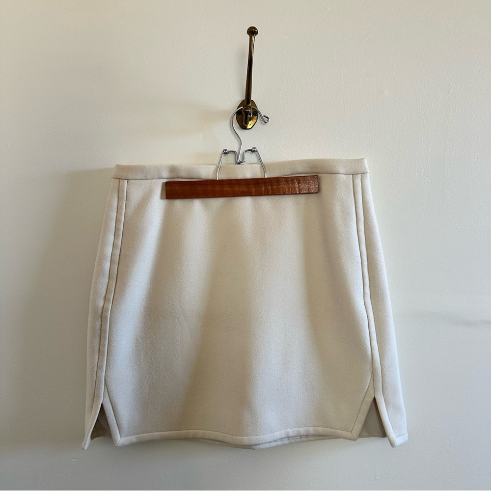 J. Crew Cream Wool Mini Skirt- 12
